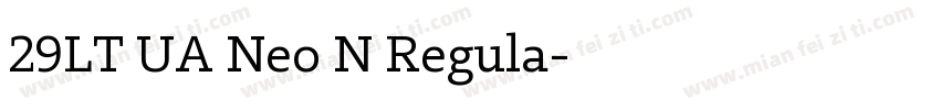 29LT UA Neo N Regula字体转换